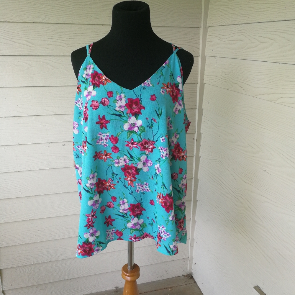 Floral strappy top